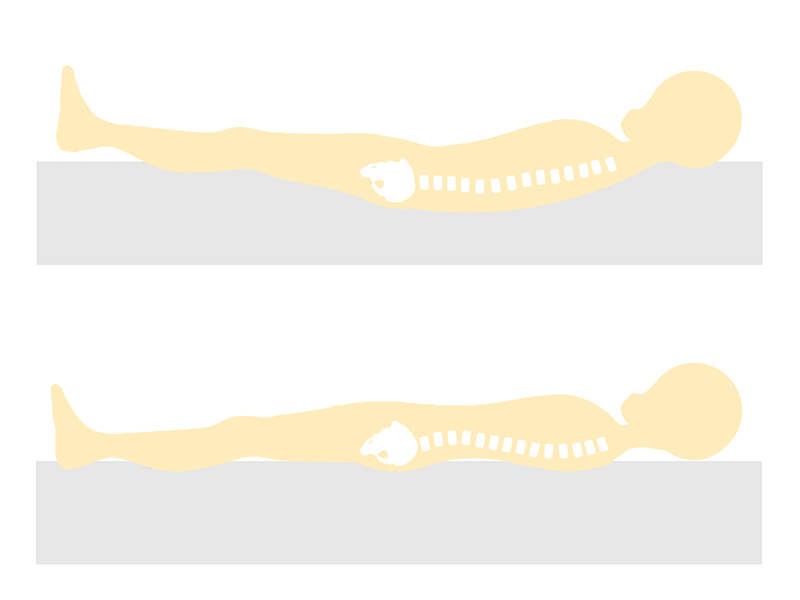 寝姿勢の比較